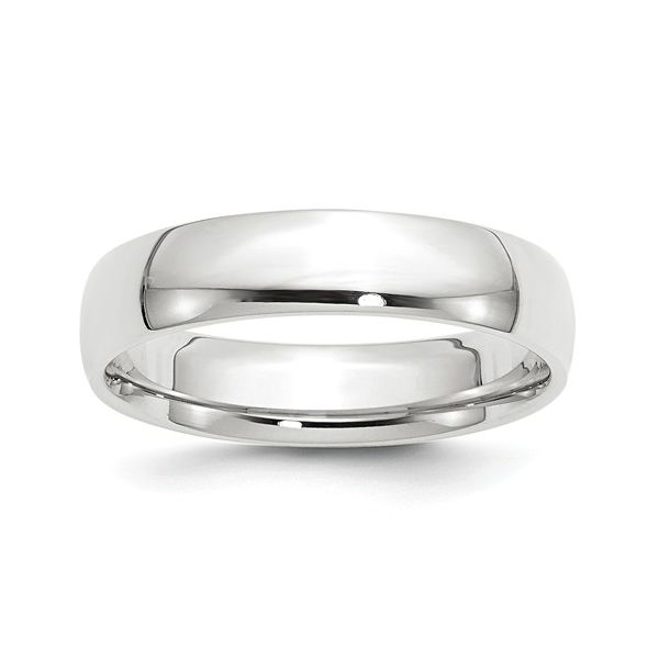 Men's White 14 Karat Light Comfort Fit Wedding Band Lee Ann's Fine Jewelry Russellville, AR