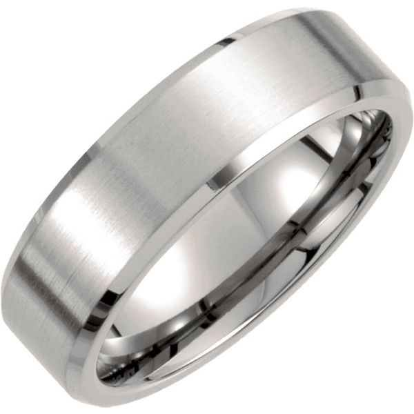 Titanium Beveled Edge Wedding Band Lee Ann's Fine Jewelry Russellville, AR