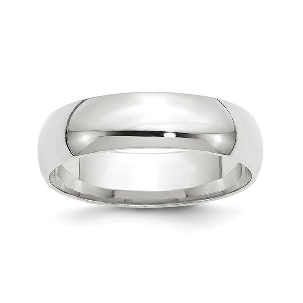 White 14K Comfort Fit Light Wedding Band Lee Ann's Fine Jewelry Russellville, AR