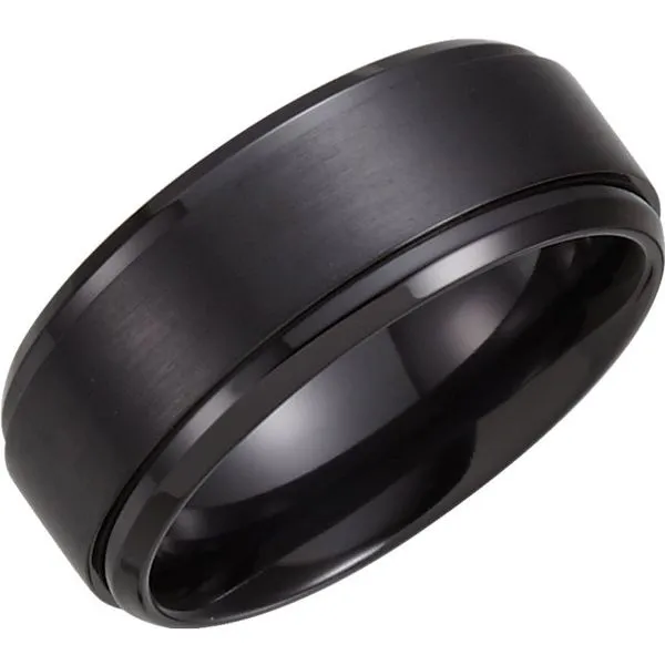 Gent's Black Titanium Wedding Band Lee Ann's Fine Jewelry Russellville, AR