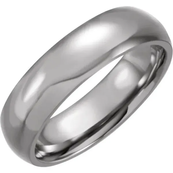 Gent's Titanium 8Mm Domed Wedding Band Lee Ann's Fine Jewelry Russellville, AR