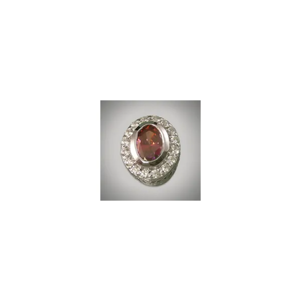 Caerleon Oval Red and Clear CZ Bezel Lee Ann's Fine Jewelry Russellville, AR