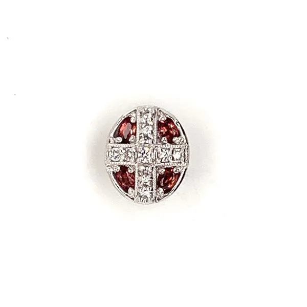 Caerleon Oval Bezel Garnet and Cz Lee Ann's Fine Jewelry Russellville, AR