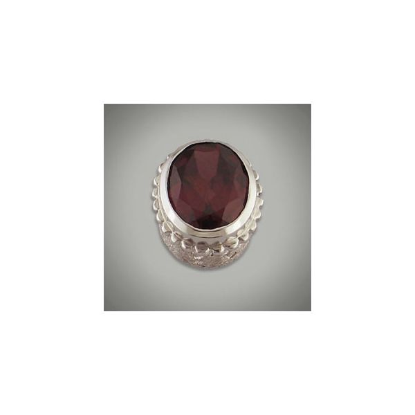 Retired Caerleon Faceted Oval Garnet Rhodalite Sterling Silver Bezel Lee Ann's Fine Jewelry Russellville, AR
