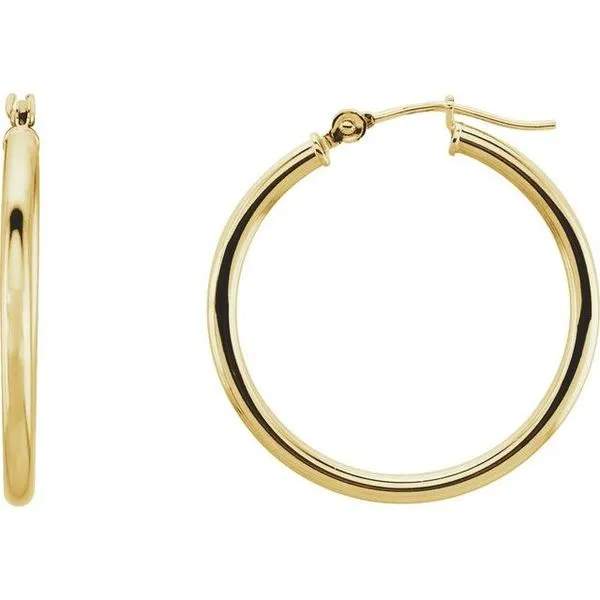 Yellow 14Kt Hoop Earrings similar item image