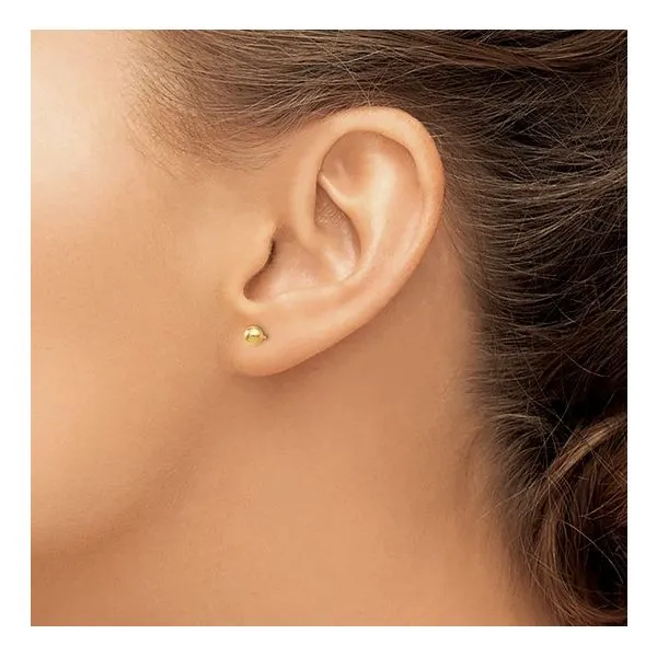 Yellow 14Kt Gold Ball Studs Earrings Image 2 Lee Ann's Fine Jewelry Russellville, AR