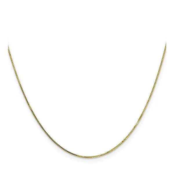 Yellow 10 Karat Box Chain Image 2 Lee Ann's Fine Jewelry Russellville, AR