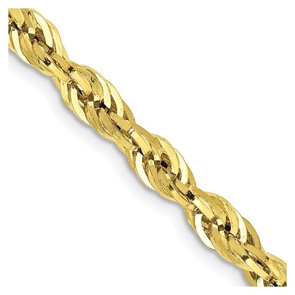 Yellow 10 Karat 20" 4.25MM Hollow Rope Chain Lee Ann's Fine Jewelry Russellville, AR