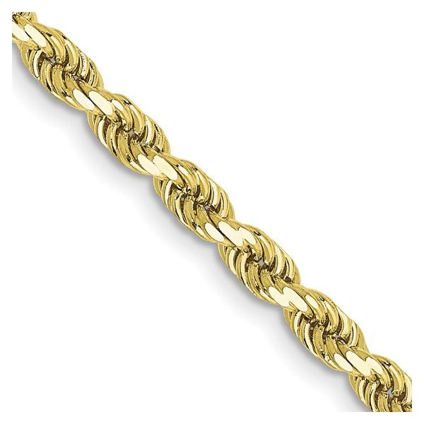 Yellow 10 Karat 24" 4Mm Semi-Solid Rope Chain Length 24 Lee Ann's Fine Jewelry Russellville, AR