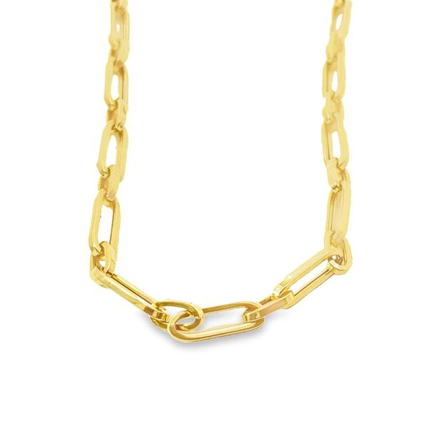 Yellow 14 Karat 18" Paper Clip Chain Lee Ann's Fine Jewelry Russellville, AR