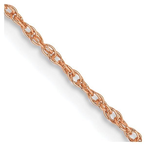 14K 18" Rose Gold Baby Rope Chain Lee Ann's Fine Jewelry Russellville, AR