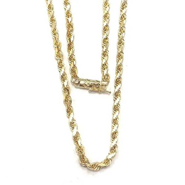 ESTATE Yellow 14 Karat 3.25Mm Rope Chain Length 20.5 Lee Ann's Fine Jewelry Russellville, AR