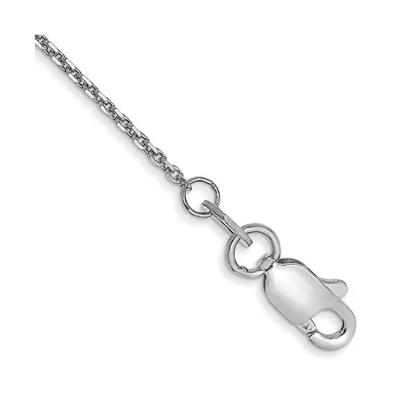 White 14 Karat .95 MM Diamond Cut Cable Chain Length 16 Lee Ann's Fine Jewelry Russellville, AR