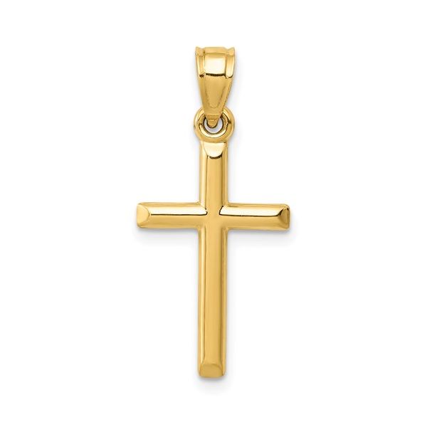 Yellow 14 Karat Cross Pendant Lee Ann's Fine Jewelry Russellville, AR