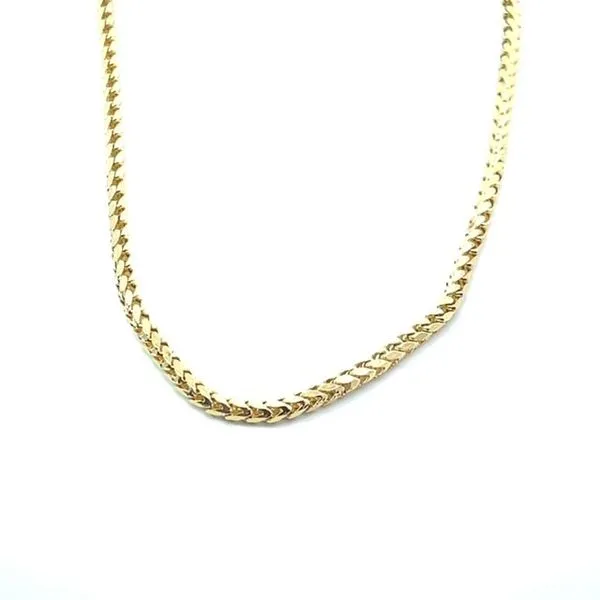 Yellow 14 Karat 2.85Mm Hollow 8 Sided Franco Necklace Lee Ann's Fine Jewelry Russellville, AR