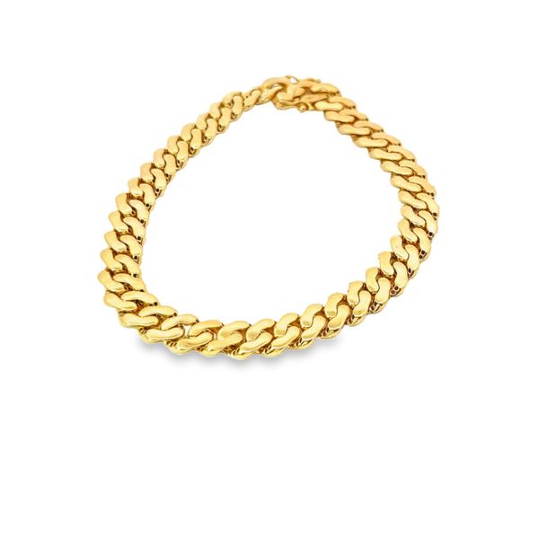 Yellow 14 Karat Flat Curb With Double Safety Bracelet Lee Ann's Fine Jewelry Russellville, AR