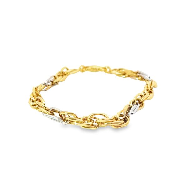 Bi Gold 14 Karat Chunky Hollow Link Bracelet Lee Ann's Fine Jewelry Russellville, AR
