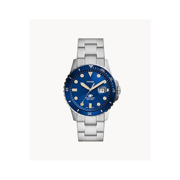 Men's Fossil Blue Two-Tone Stainless Steel Watch Lee Ann's Fine Jewelry Russellville, AR