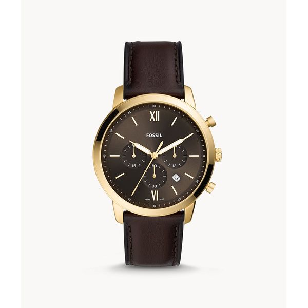 Men's Fossil Neutra Chronograph Brown Leather Watch Lee Ann's Fine Jewelry Russellville, AR