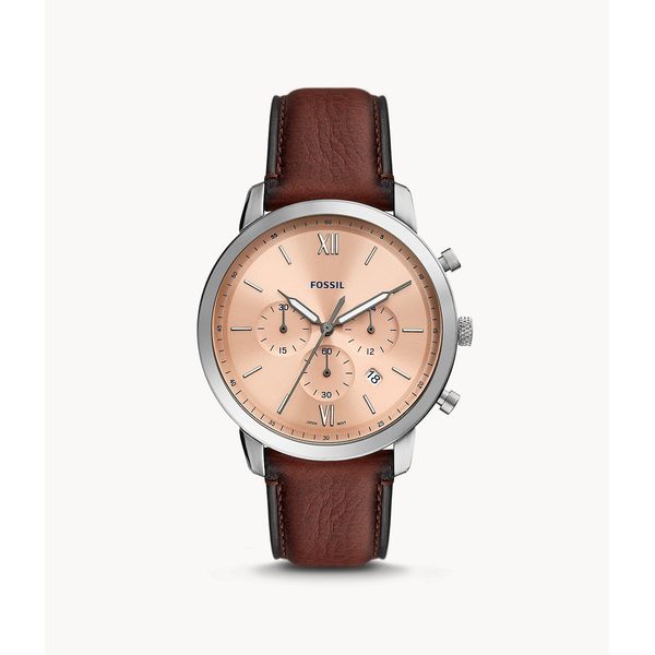 Men's Fossil Neutra Chronograph Medium Brown Eco Leather Watch Lee Ann's Fine Jewelry Russellville, AR
