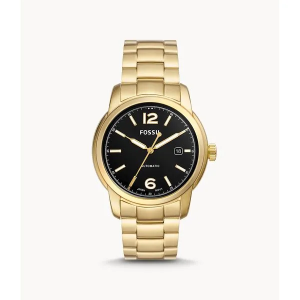 Men's Fossil Heritage Automatic Gold-Tone Stainless Steel Watch Lee Ann's Fine Jewelry Russellville, AR