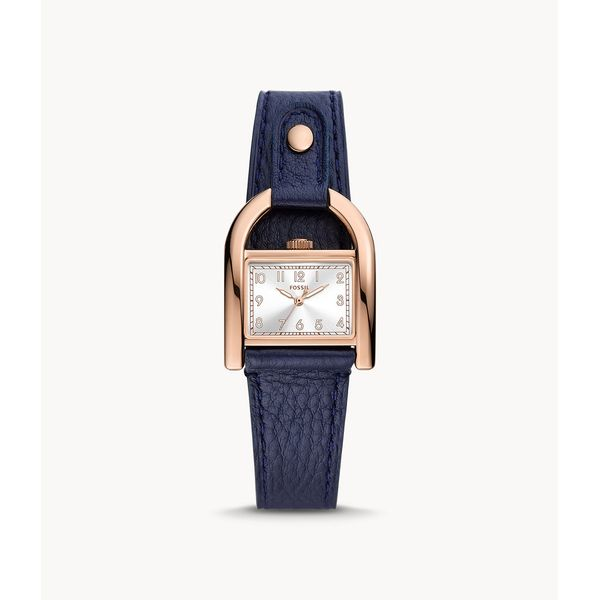 Ladies Fossil Navy Eco Leather Watch Lee Ann's Fine Jewelry Russellville, AR