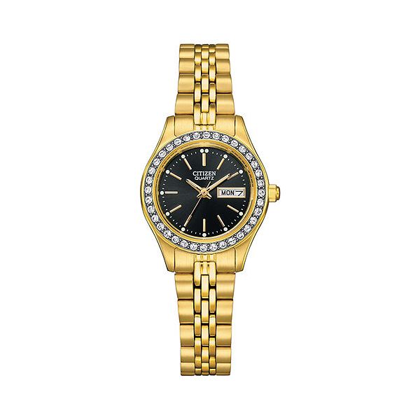Crystal Accent Gold Tone Stainless Steel Ladies Citizen Watch Lee Ann's Fine Jewelry Russellville, AR