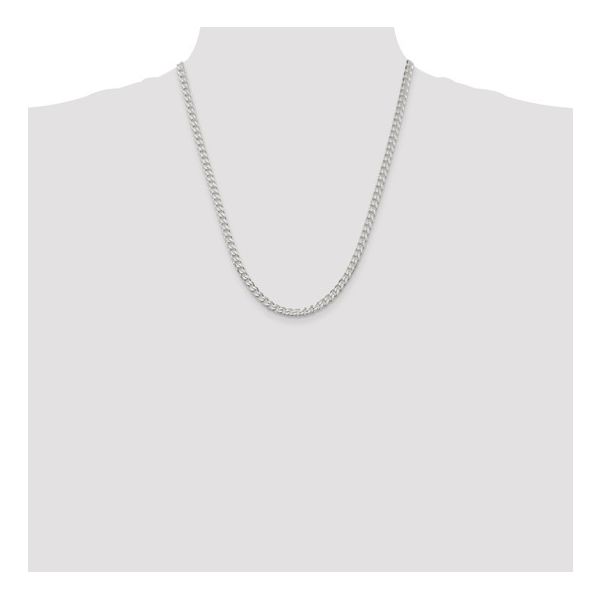 Sterling Silver 4.5Mm Curb Chain Length 22 Image 4 Lee Ann's Fine Jewelry Russellville, AR
