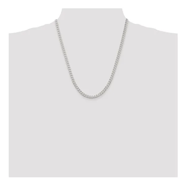 Sterling Silver 4.5Mm Curb Chain Length 22 Image 4 Lee Ann's Fine Jewelry Russellville, AR
