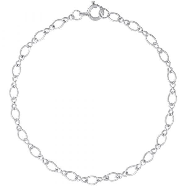 White Sterling Silver Figaro Bracelet Lee Ann's Fine Jewelry Russellville, AR