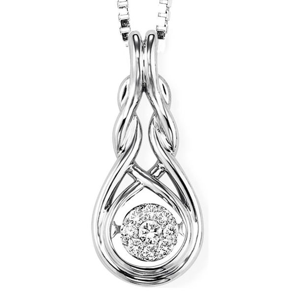 Sterling Silver Rhythm Of Love Necklace with Diamonds Lee Ann's Fine Jewelry Russellville, AR