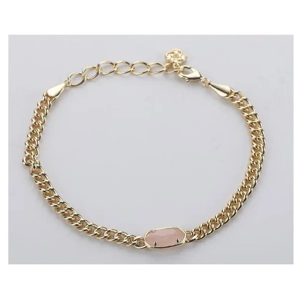 Kendra Scott Rose Quartz Gold Bracelet Lee Ann's Fine Jewelry Russellville, AR