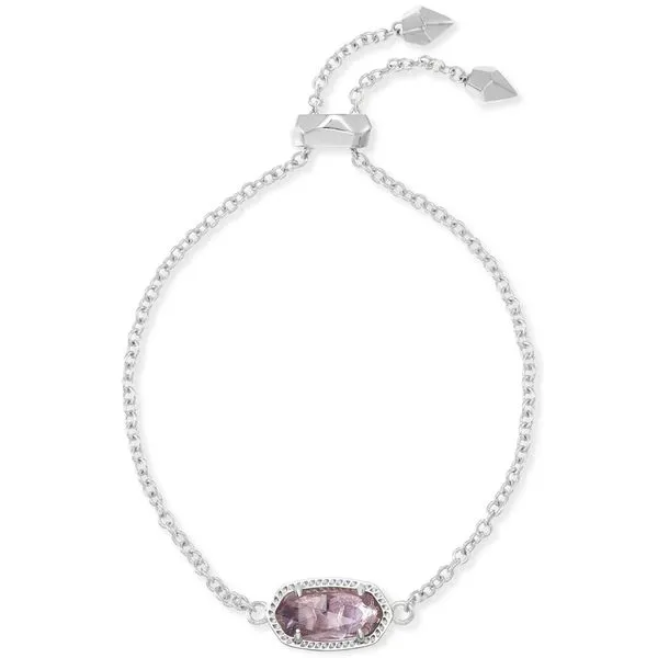 Elaina Silver Amethyst Adjustable Chain Bracelet Lee Ann's Fine Jewelry Russellville, AR