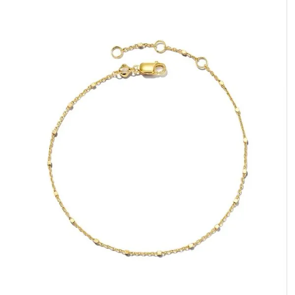Single Satellite Chain 18 Karat Gold Vermeil Bracelet Lee Ann's Fine Jewelry Russellville, AR