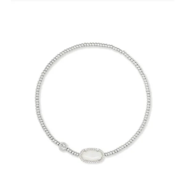 Kendra Scott Stretch Bracelet Grayson Rhodium Plated Lee Ann's Fine Jewelry Russellville, AR