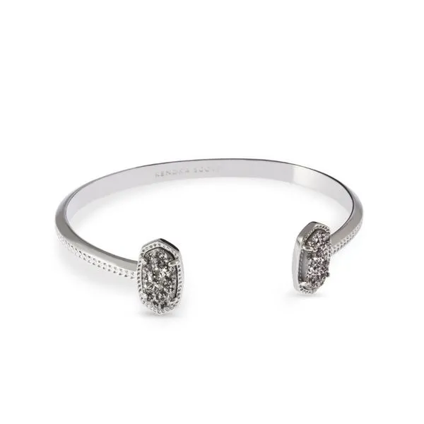 Kendra Scott Elton Cuff Rhodium Metal Bracelet