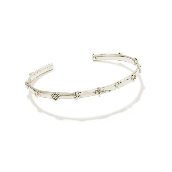 Kendra Scott Beatrix Cuff Rhodium Bracelet Lee Ann's Fine Jewelry Russellville, AR