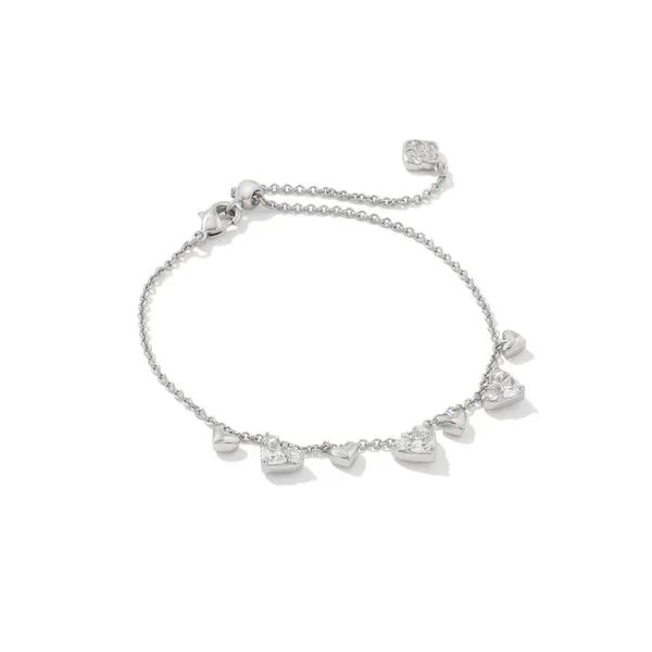 Kendra Scott Haven Heart Rhodium Bracelet Lee Ann's Fine Jewelry Russellville, AR