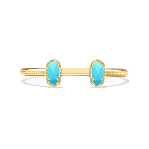 Kendra Scott Turquoise Gold Cuff Bracelet Lee Ann's Fine Jewelry Russellville, AR