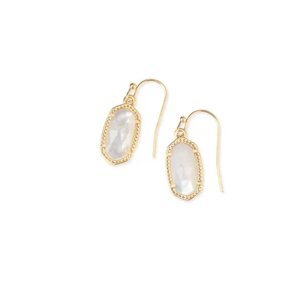 Kendra Scott Ivory Mother Of Pearl Gold Drop Earrings Lee Ann's Fine Jewelry Russellville, AR