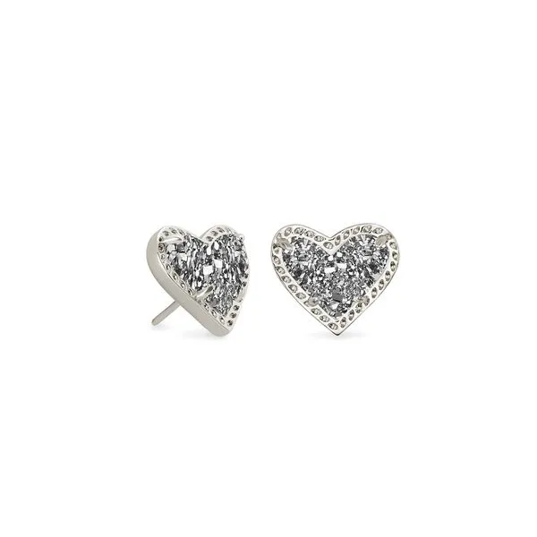 Kendra Scott Gold Plated Ari Heart Stud Earrings Lee Ann's Fine Jewelry Russellville, AR