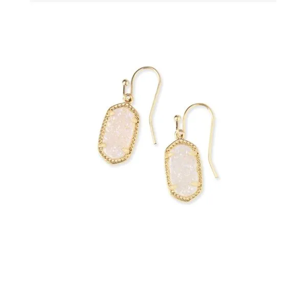 Kendra Scott Iridescent Drusy Gold Drop Earrings Lee Ann's Fine Jewelry Russellville, AR