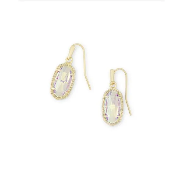 Kendra Scott Dichroic Glass Gold Drop Earrings Lee Ann's Fine Jewelry Russellville, AR