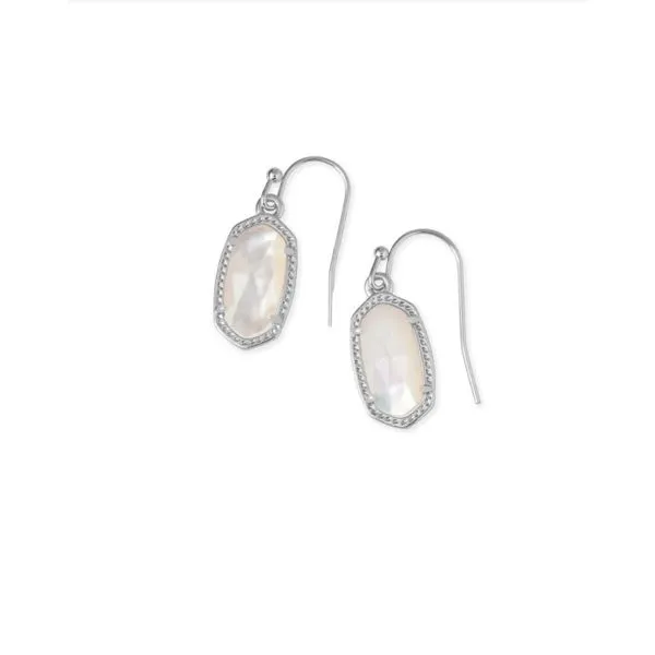 Kendra Scott Rhodium Plated Lee Drop Earrings Lee Ann's Fine Jewelry Russellville, AR