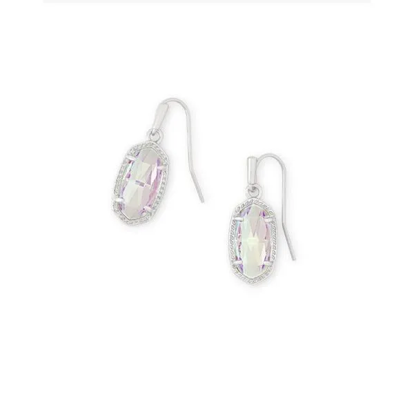 Kendra Scott Rhodium Plated Lee Drop Earrings Lee Ann's Fine Jewelry Russellville, AR
