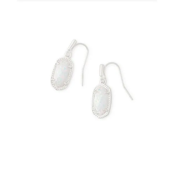 Kendra Scott Rhodium Lee Drop Earrings Lee Ann's Fine Jewelry Russellville, AR