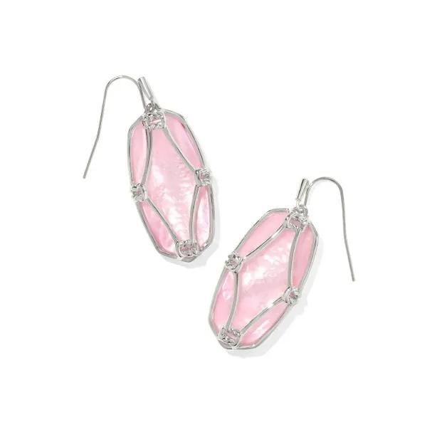 Rhodium Plated Kendra Scott Drop Earrings