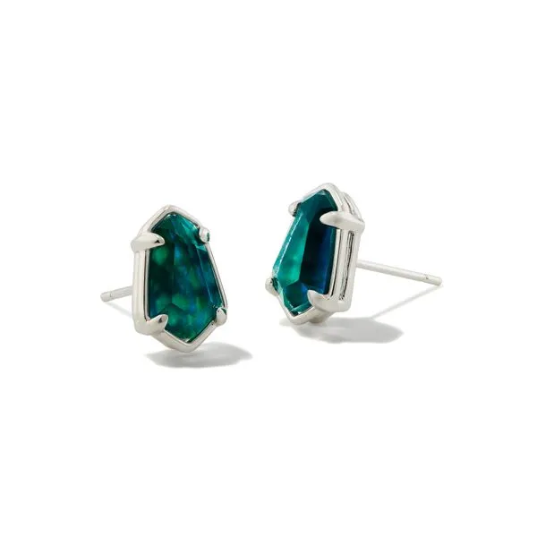 Kendra Scott Alexandria Rhodium Stud Earrings Lee Ann's Fine Jewelry Russellville, AR