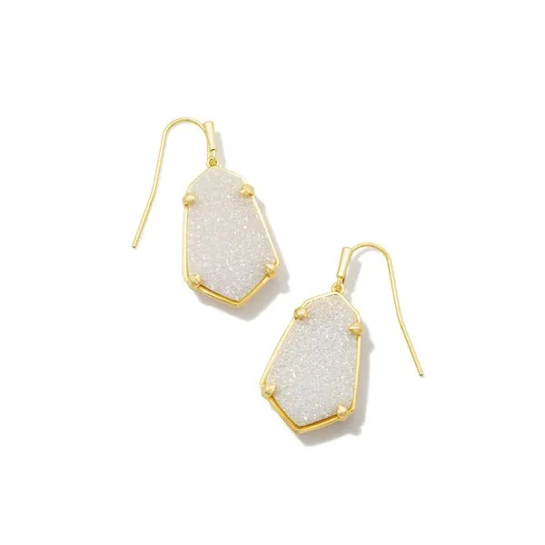 Kendra Scott Alexandria Gold Drop Earrings Lee Ann's Fine Jewelry Russellville, AR