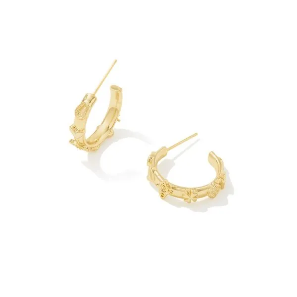 Kendra Scott Small Gold Hoop Earrings Lee Ann's Fine Jewelry Russellville, AR